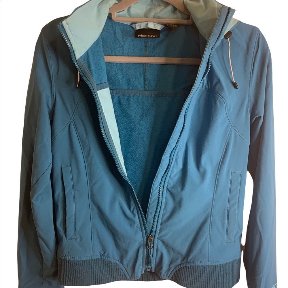 Marmot blue zip up Jacket size S - Picture 4 of 8